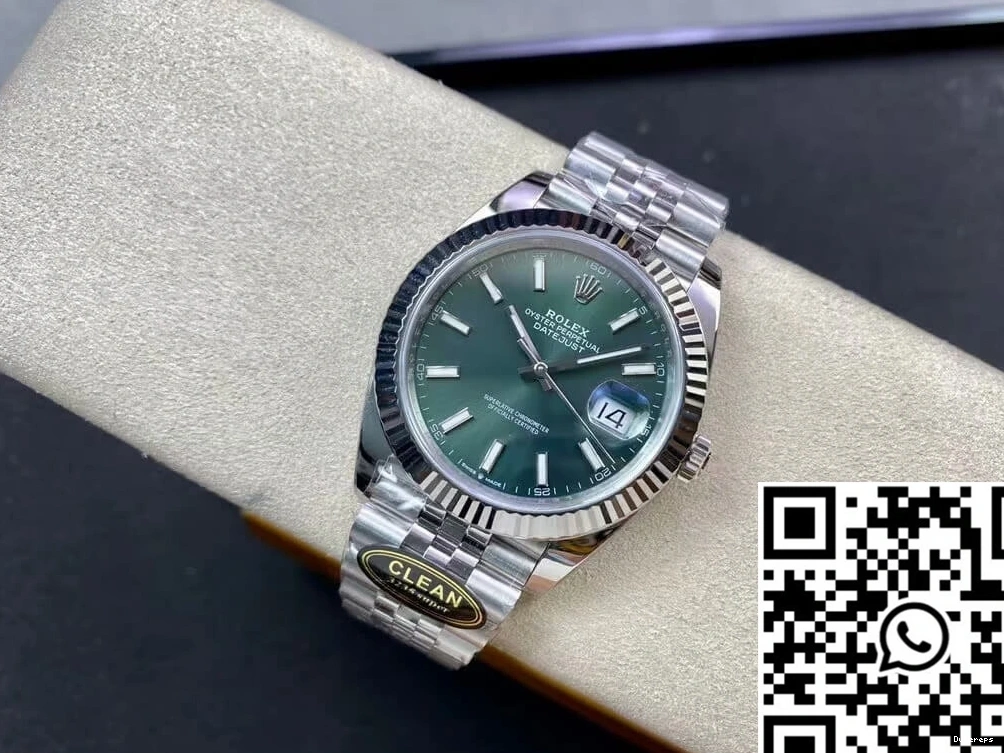 Dial Factory Clean Green Rolex Datejust M126334-0027 Mint 0318